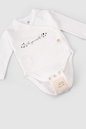بادی و سرهمی نوزادی بژ بچه گانه %100 پنبه ارگانیک Little Gusto - کد 765885843