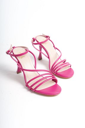 صندل صورتی زنانه پاشنه نازک NITU Shoes - کد 835860280