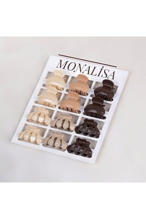 گیره سر قهوه ای زنانه پلی آمید Monalisa - کد 301324889