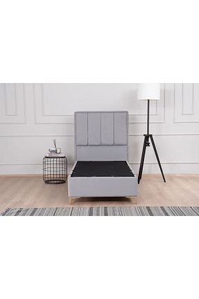 تختخواب جک دار طوسی تکنفره Kilim Mobilya - کد 745787876