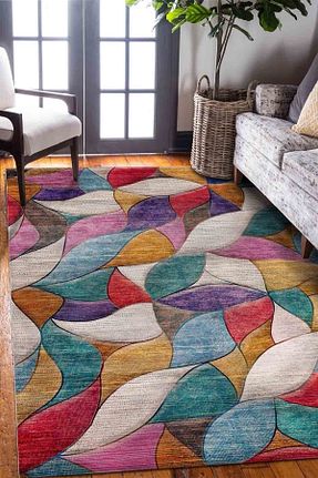 فرش رنگی زیره ضد لغزش AIDA HOME - کد 854654828