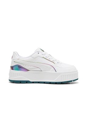 کفش اسنیکر سفید زنانه بند دار Puma - کد 854665361