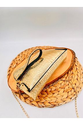 کیف دستی طلائی زنانه ابعاد کوچک ONSTAR BAGS - کد 834437711