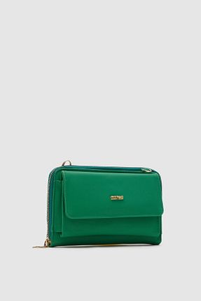 کیف پول سبز زنانه ابعاد بزرگ OLLBAG - کد 854672148