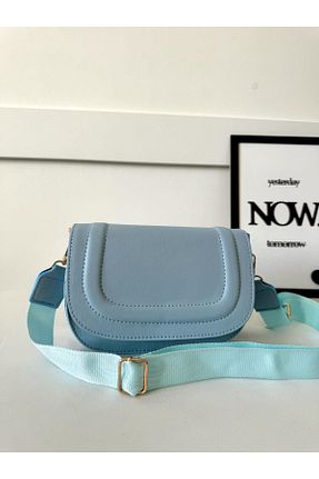 کیف دوشی آبی زنانه چرم مصنوعی MODA ELF - کد 818695356