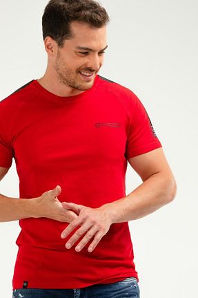 تیشرت اسپرت قرمز مردانه رگولار Speedlife - کد 365988120