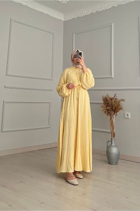 لباس زرد زنانه بافتنی QOFRE - کد 854551599