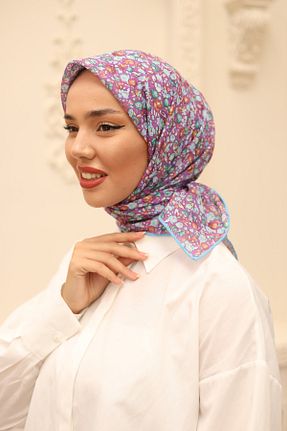 روسری بنفش %100 پنبه Silk Home - کد 854699388