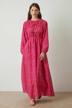 لباس حجاب صورتی زنانه رگولار Hooopstore - کد 841756061
