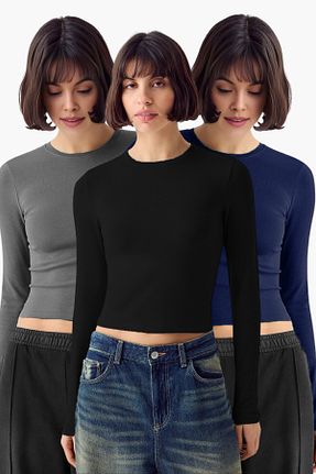 بلوز مشکی زنانه ساده VODENS - کد 854716126