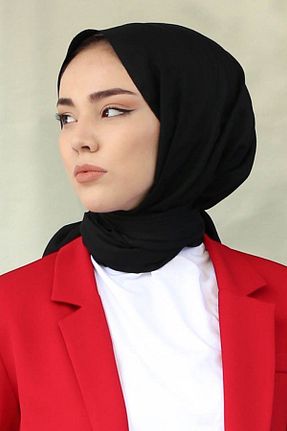 شال مشکی زنانه پنبه ای Gizce - کد 794335647