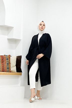 کیمونو و کافتان مشکی زنانه پنبه ای CNG MODA - کد 740049852