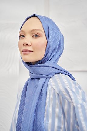 شال آبی زنانه پلی استر ARMANDA - کد 754944652