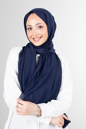 شال سرمه ای زنانه ابریشم HAREM SCARF - کد 697166494