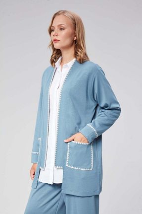 ست بالاتنه و پائین تنه سرمه ای زنانه تریکو Hatun Atila - کد 854822843