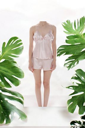 ست لباس راحتی صورتی زنانه ساده White Velvet - کد 854806049