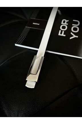 کمربند سفید زنانه چرم مصنوعی Fiori - کد 807909636