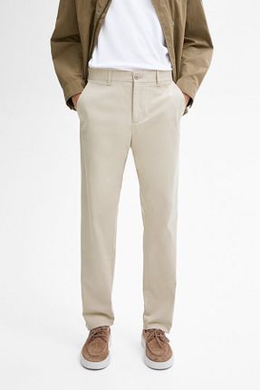 شلوار بژ مردانه پنبه ای Massimo Dutti - کد 848786947