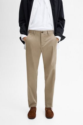 شلوار بژ مردانه پنبه ای Massimo Dutti - کد 848786969