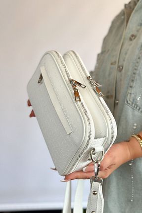 کیف دوشی سفید زنانه چرم مصنوعی GALB LEATHER - کد 854668271