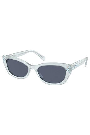 عینک آفتابی مشکی زنانه UV400 Swarovski - کد 839594505