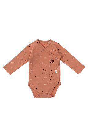بادی و سرهمی نوزادی قهوه ای بچه گانه %100 پنبه ارگانیک Little Gusto - کد 163950374