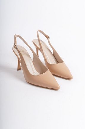 کفش استایلیتو بژ پاشنه نازک NITU Shoes - کد 816753109