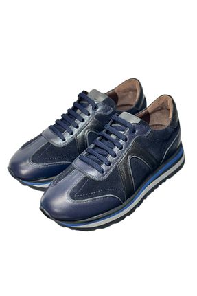 کفش پیاده روی سرمه ای مردانه چرم اصل AristocratShoes - کد 854714399