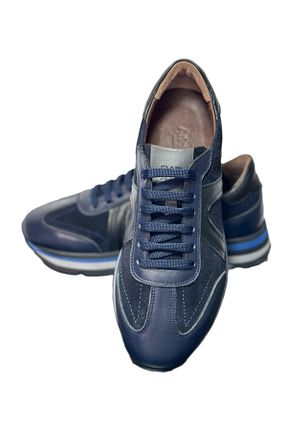 کفش پیاده روی سرمه ای مردانه چرم اصل AristocratShoes - کد 854714399