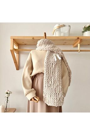 شال گردن طوسی زنانه پارچه qarmacha - کد 789654949