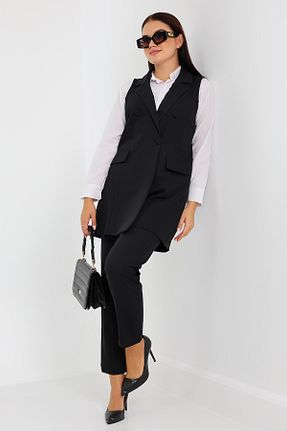 ست بالاتنه و پائین تنه مشکی زنانه بافتنی ENFİ GİYİM - کد 854650879