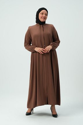 کلاه و ابایا قهوه ای زنانه بافت GLR&GYM - کد 748677150