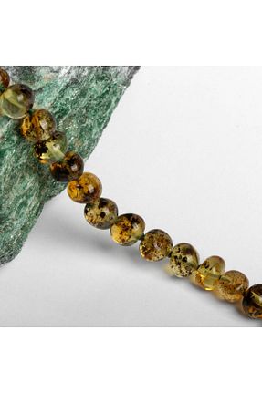 گردنبند جواهر قهوه ای بچه گانه Paleo - کد 854652861