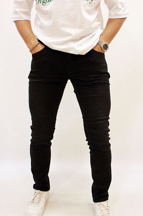 شلوار جین مشکی مردانه پاچه تنگ Twister Jeans - کد 854664658