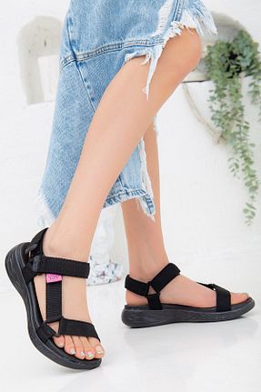 صندل مشکی زنانه پاشنه تخت Bak Store - کد 270839699