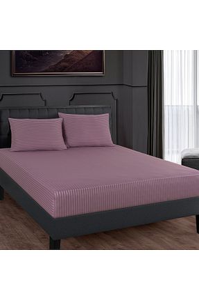 ست ملحفه سایز بزرگ بنفش پنبه ای Güvenal - کد 854715918