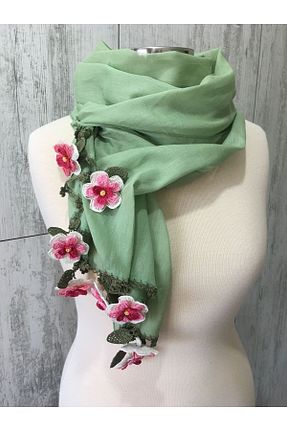دستمال گردن سبز زنانه پنبه ای KAFTAN TAKI TASARIM - کد 118758655