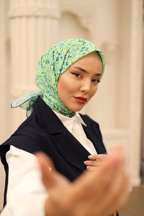روسری خاکی %100 پنبه Silk Home - کد 854693538
