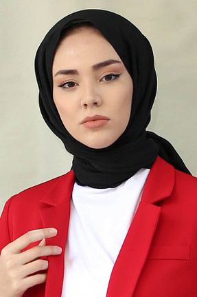 شال مشکی زنانه پنبه ای Gizce - کد 794335647