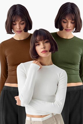 بلوز سفید زنانه ساده VODENS - کد 854716160