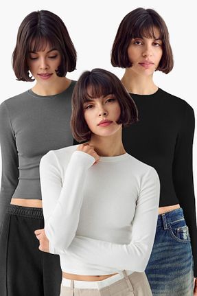 بلوز مشکی زنانه ساده VODENS - کد 854716150