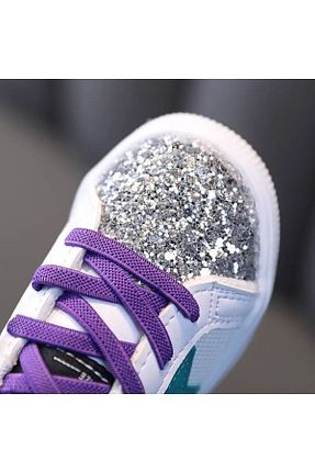 کفش اسنیکر بنفش بچه گانه بند دار Butik - کد 792525285