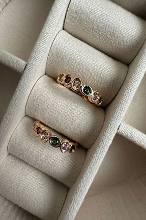 انگشتر جواهر طلائی زنانه زیرکن ringbox - کد 736277324