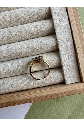 انگشتر جواهر سبز زنانه زیرکن ringbox - کد 839341009
