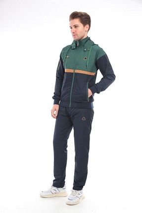 ست کرمکن اسپرت سرمه ای مردانه پنبه پلی استر SOCCER - کد 812175837