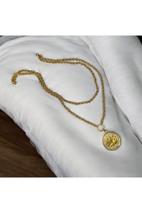 گردنبند جواهر طلائی زنانه روکش طلا YUFAN - کد 854800924
