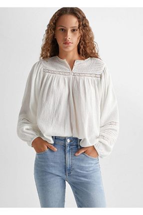 شلوار جین متالیک زنانه رگولار MANGO Teen - کد 740111478