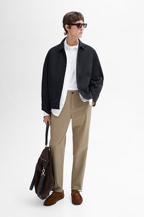 شلوار بژ مردانه پنبه ای Massimo Dutti - کد 848786969