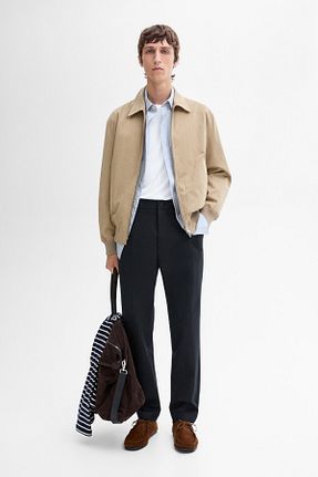 شلوار سرمه ای مردانه پنبه ای Massimo Dutti - کد 849031345