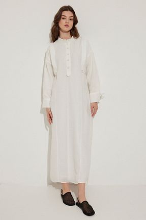 لباس حجاب سفید زنانه رگولار Hooopstore - کد 818432575